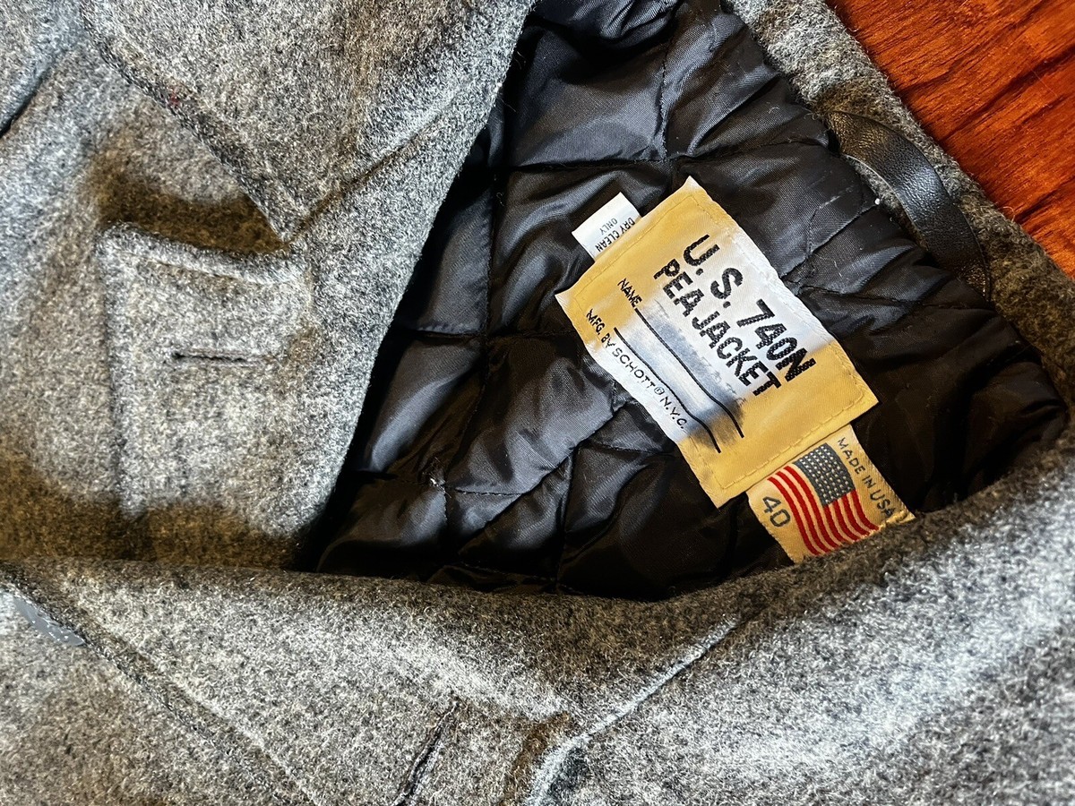 Schott PEA Coat US 740N Gray size 40 | eBay Schott PEA Coat US 740N Gray size 40 | eBay