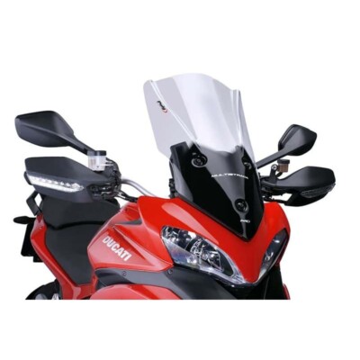 PUIG TOURING PLUS FAIRING FOR DUCATI MULTISTRADA 1200/S 10-12 LIGHT SMOKE