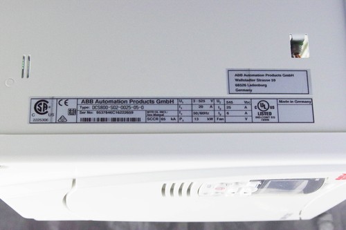 ABB DCS800-S02-0025-05-0 DC Drive 3 fases 25A 230-525 VCA (4-Q) + 1 año de garantía - Imagen 7 de 16