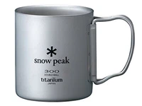 Snow Peak Ti-Double 300 Mug - Titanium Mug - Intended for Daily Use and Camping