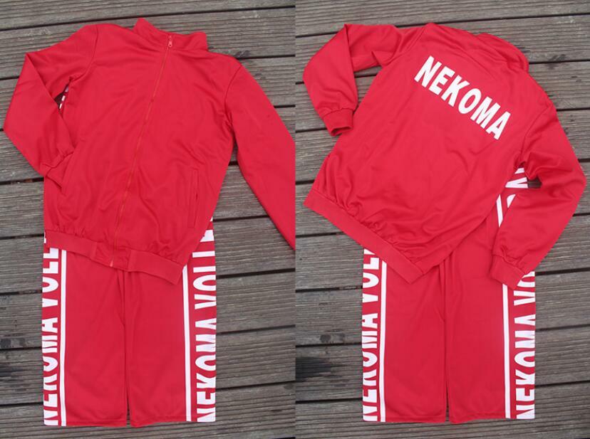 Haikyuu Nekoma Volleyball Club Jacket Pants costume Kozume