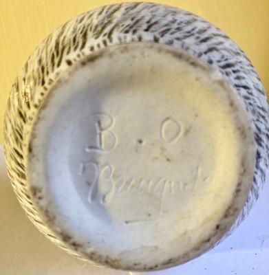 Lampe Berger En Grès émaillé Signée Brugnot - Modèle N°2 / N°47 - Art Déco