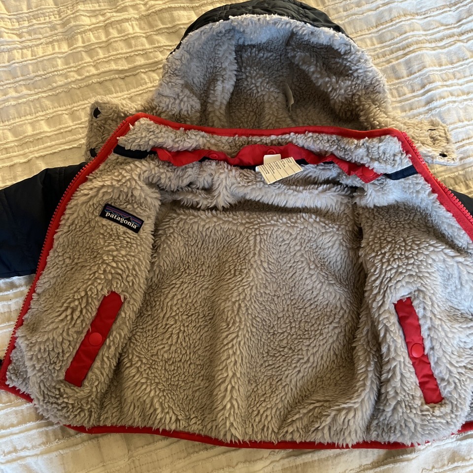 PATAGONIA Baby Reversible Tribbles Hoody Jacket Winter Coat 1218