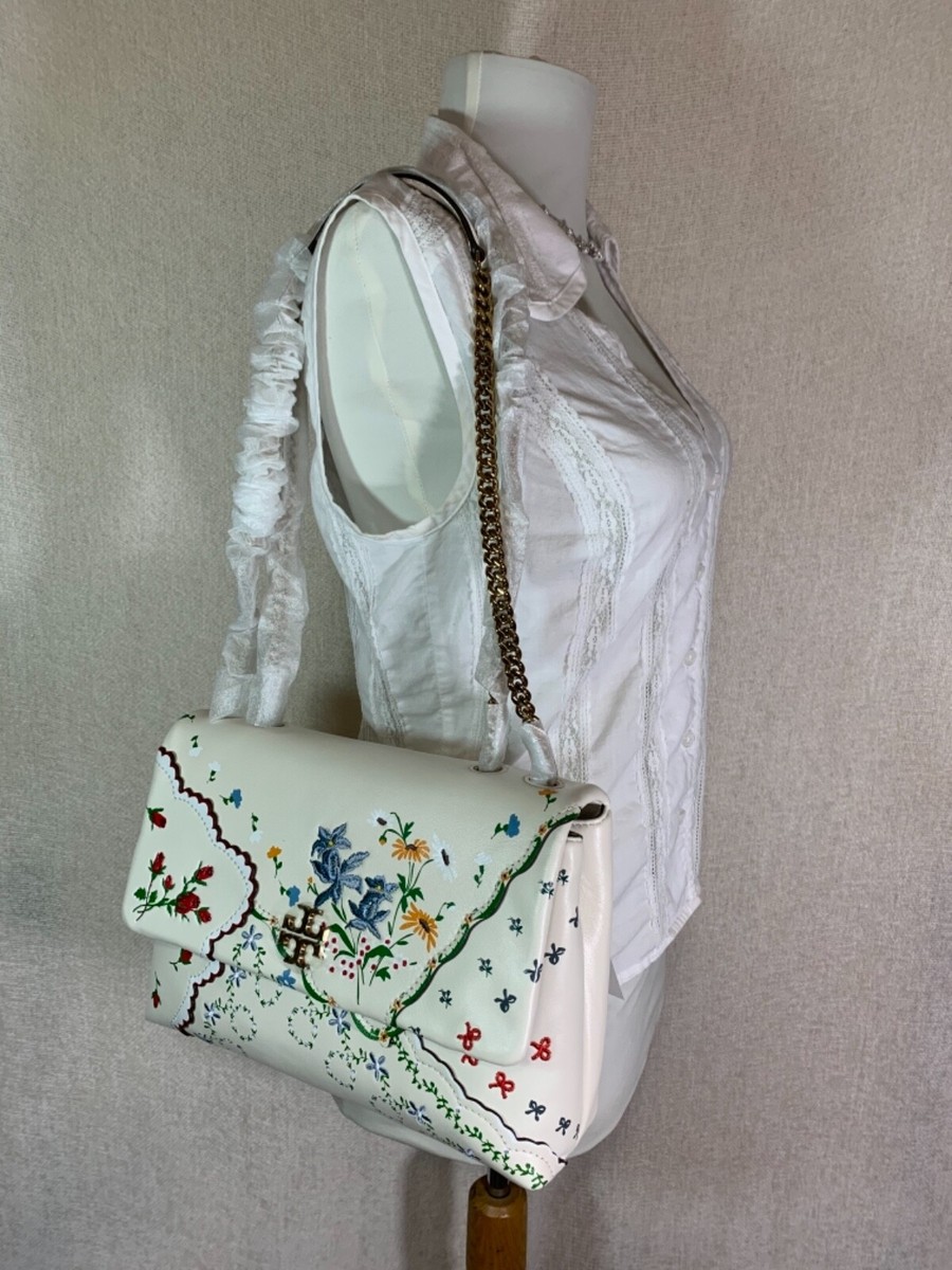 Tory Burch Kira Mixed Floral Convertible Ivory Afternoon Tea
