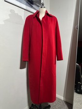 Atelier Chekalina Luxury Atelier Red Coat Wool / Silk The Row Cut Size Small
