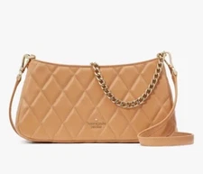 NWT Kate Spade KH428 Carey Convertible Crossbody Rose Smoke Msrp 400$