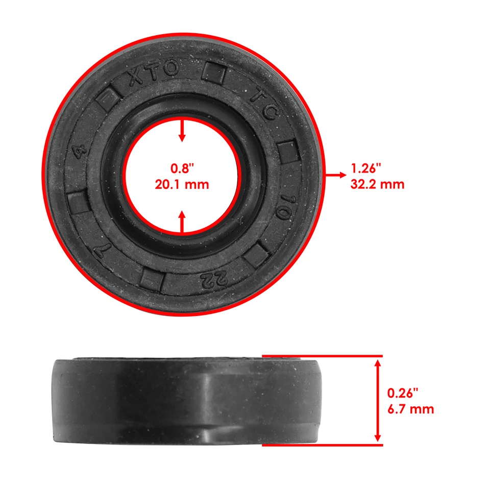 Water Pump Mechanical Seal Rebuild Kit for Kawasaki KLR250 KL250-D 1985 - 2005 - Image 3 of 4