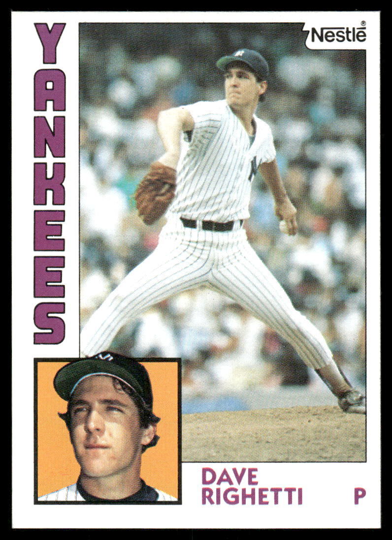 1984 Topps Nestle #635 Dave Righetti - NM+