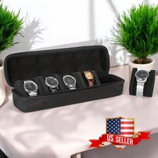 5 Slots Travel Watch Roll Case Wristwatch Display Case Watch Storage Box