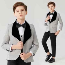 Wedding Suits Boys Suit Shawl Lapel Boys Mens Suits 3 Piece Boy's Formal