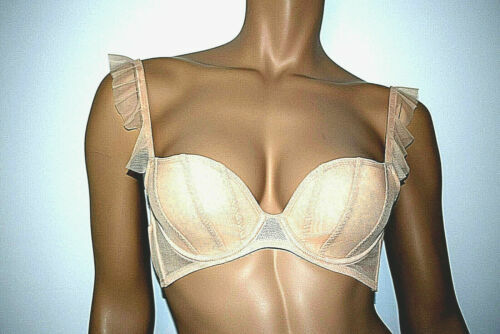 MAISON LEJABY Délicieuses Dentelles soutien gorge FR 85E bleu neuf 15032