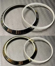 Bezel Ring Insert(FITS) Rolex ⌀41mm Oyster Perpetual s steel Gold Silver/gasket