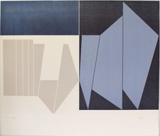 Serigraphy Sérigraphie Serigrafia GUALTIERO NATIVI 1970 su carta Magnani 181/250