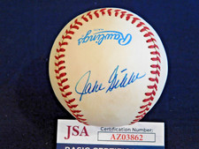 Jake Gibbs Signed /Autographed OAL Bobby Brown Baseball JSA COA