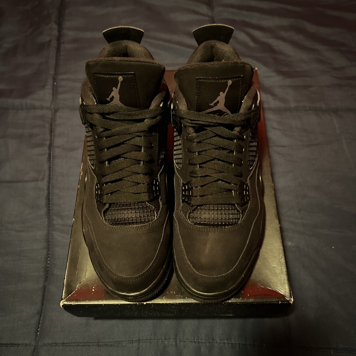Size 10.5 - Jordan 4 Retro Mid Black Cat | eBay