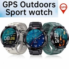 GPS Bluetooth Smart Watch Fitness Tracker Smartwatch Waterproof For Android iOS