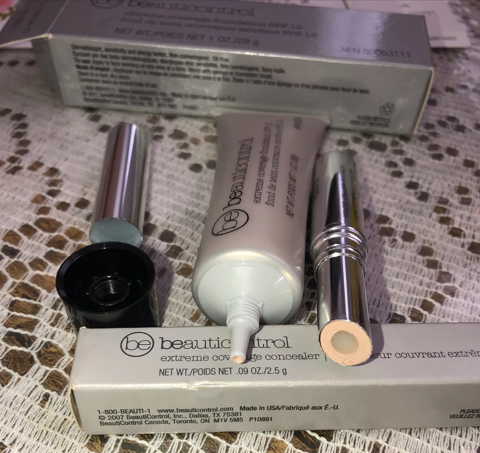 Beauticontrol Extreme Coverage Foundation P-1 & Extreme Coverage Concealer Light - Image 3 of 3