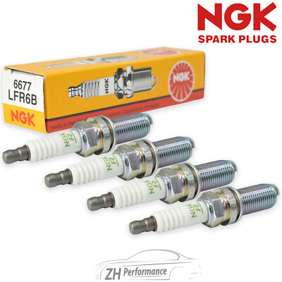 4x NGK 6677 LFR6B Zündkerze Citroen Berlingo C2 C3 C4 Xsara Peugeot 206 1007 307