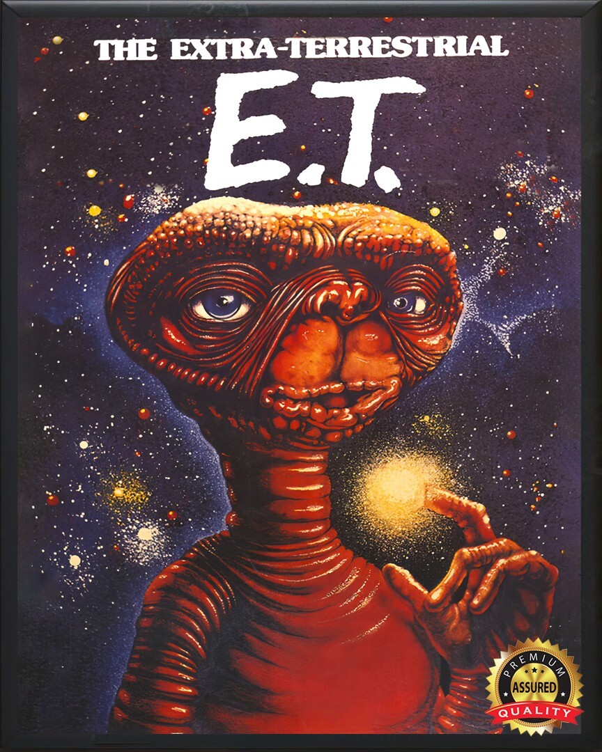 E.T. the Extra-Terrestrial - 1982 - Restored - Metal Sign 11 x 14
