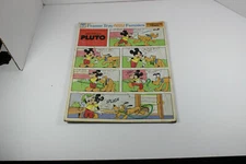 Vintage 1960's Disney Frame Tray Puzzle Funnies. pluto 1962 as-is