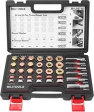 BILITOOLS 84-Piece Oil Pan Drain Plug Thread Repair Kit M13 M15 M17 M20 M22 