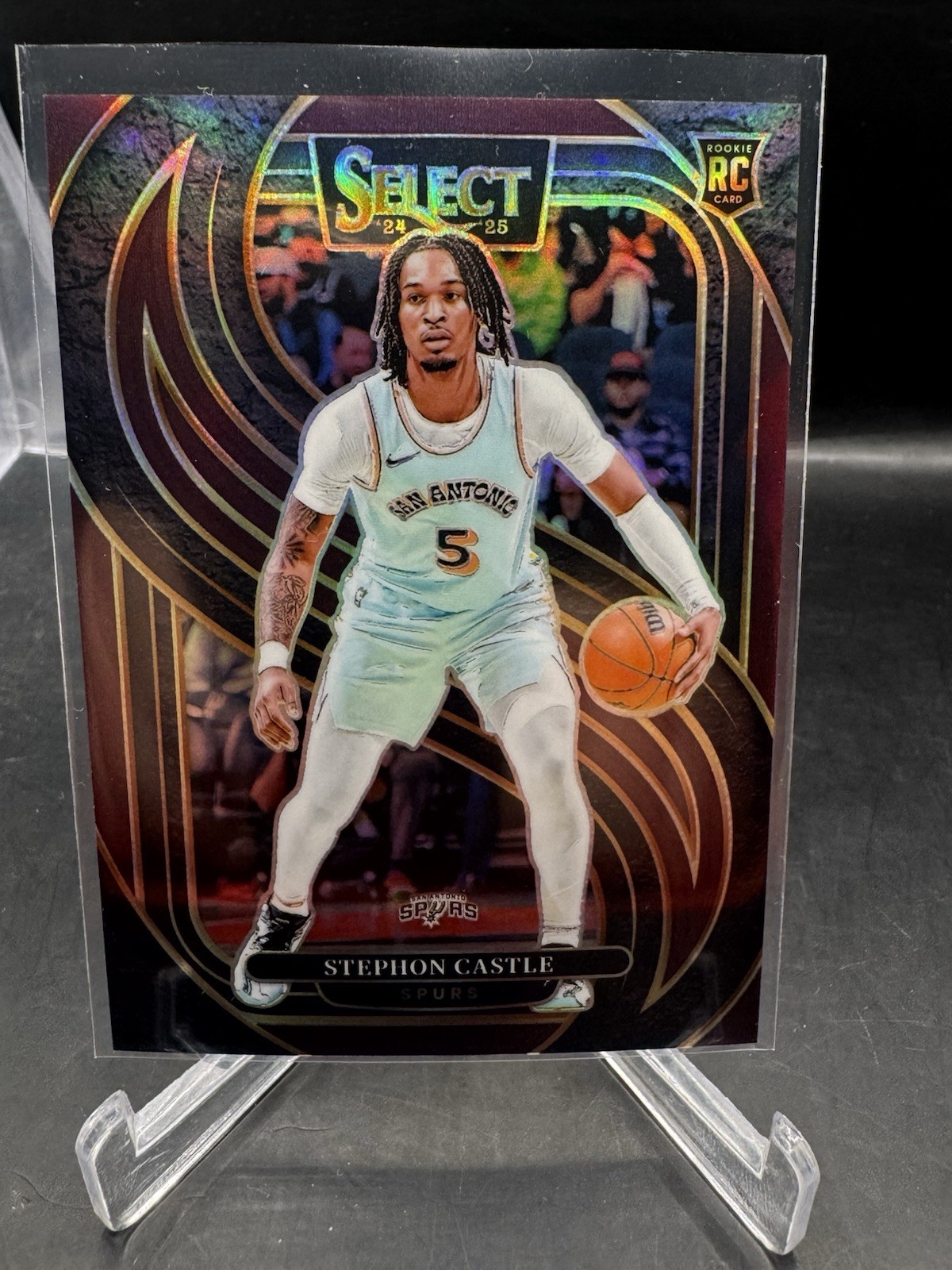 2024-25 Panini Select Stephon Castle #175 Premier RC Rookie Maroon /175