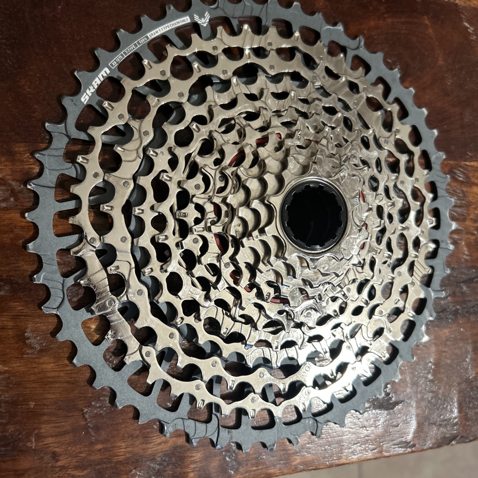 SRAM XS 1275 GX T-Type Eagle Mountain Bike Cassette 10-52T Silver/Gray Used