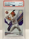Mike Trout 69/99 PSA 10 - 2024 Topps Pristine Purple Refractors #8 Angels