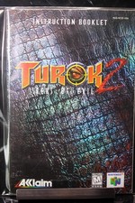 NO GAME- Turok 2 Seeds of Evil Nintendo 64 N64 Instruction Manual Booklet Only