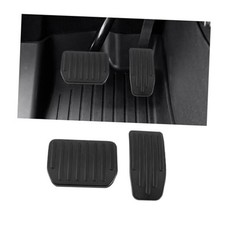 Car Foot Pedal Pads Set, 2PCS Aluminum Vehicle Accelerator Pedal Covers, Black