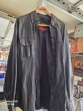 LEATHER SHIRT JACKET UNISEX