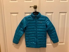 Used Light Blue Columbia Kids Boys M 10-12 Size Puffer Jacket