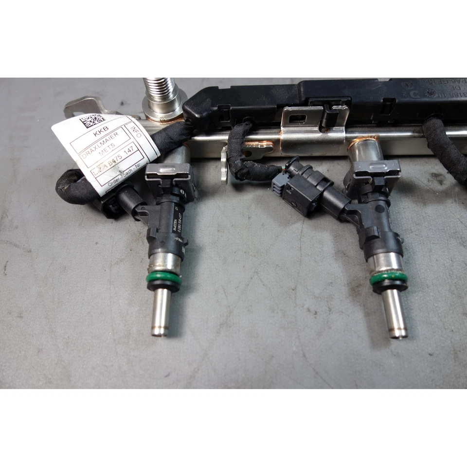 2023-2026 BMW X1 U11 X2 U10 B48 Low Pressure Fuel Rail With Injectors OEM - Image 3 of 4