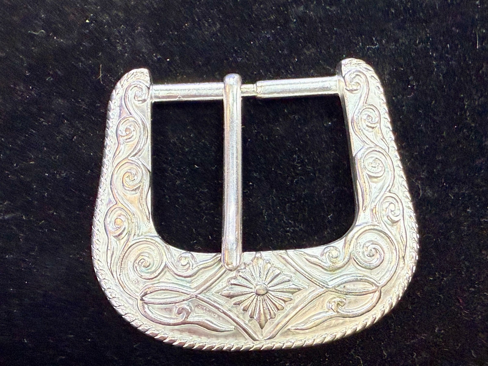 Ranger Style Vintage 1995 NOS Diamond Pattern Replacement B.A.S. Belt Buckle