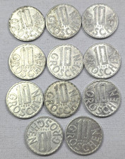 (11) 10 Groschen Austria Coins Republik Österreich Imperial Eagle ask4bud