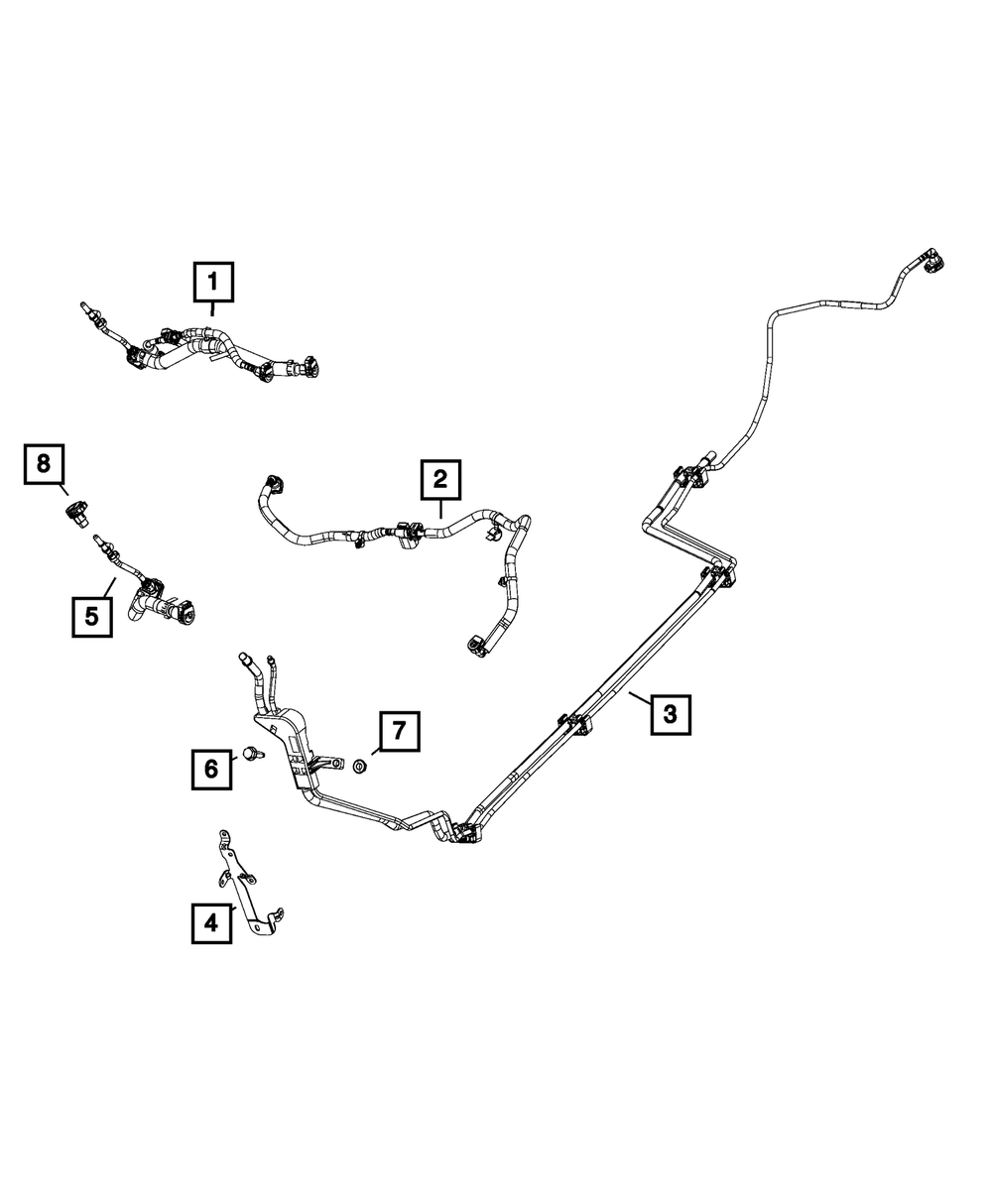 Genuine Mopar Fuel Supply Tube 68489840AA