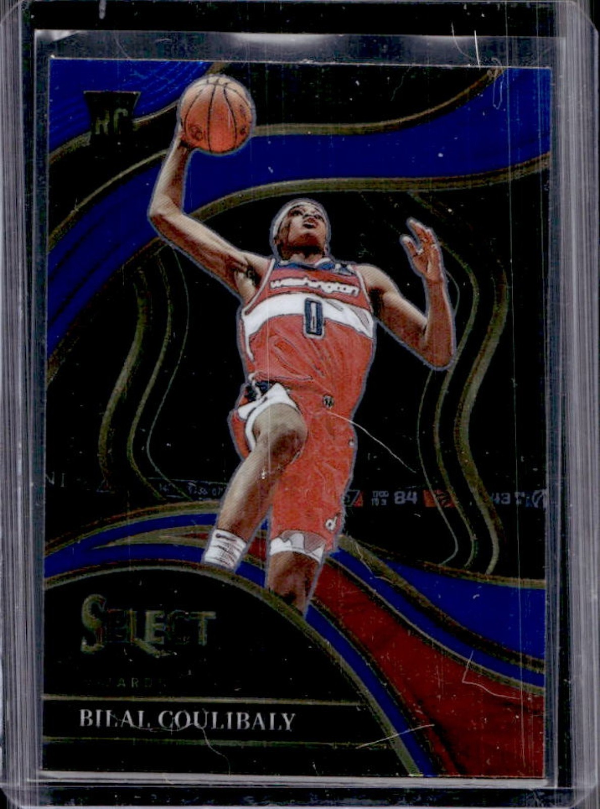2023-24 Panini Select Bilal Coulibaly Blue Retail RC Courtside #268 Wizards