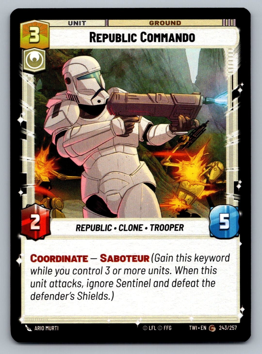Star Wars Unlimited Republic Commando (243/257) Twilight of the Republic