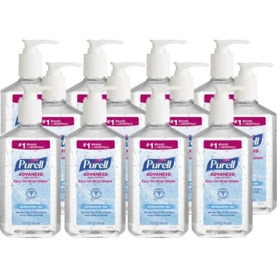 PURELL Advanced Hand Sanitizer Refreshing Gel, 12 oz Pump Bottle, Clean Scent, 1