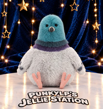 Authentic Jellycat Strutton Pigeon NWT Tag Protector FREE VINYL STICKER