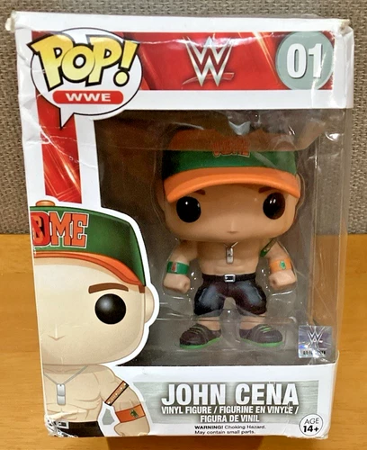 FUNKO POP! John Cena WWE 01 Vinyl Figure [DAMAGED BOX] 2015 Original FUNKO