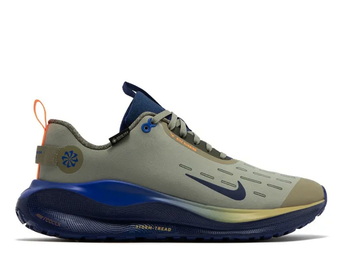 NEW Nike ReactX Infinity Run 4 GORE-TEX Men Shoes, Olive/Blue