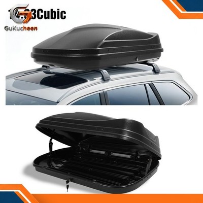 15 Cubic Vehicle Roof Top Travel Storage Box Cargo Luggage Carrier W/ Lock & Key