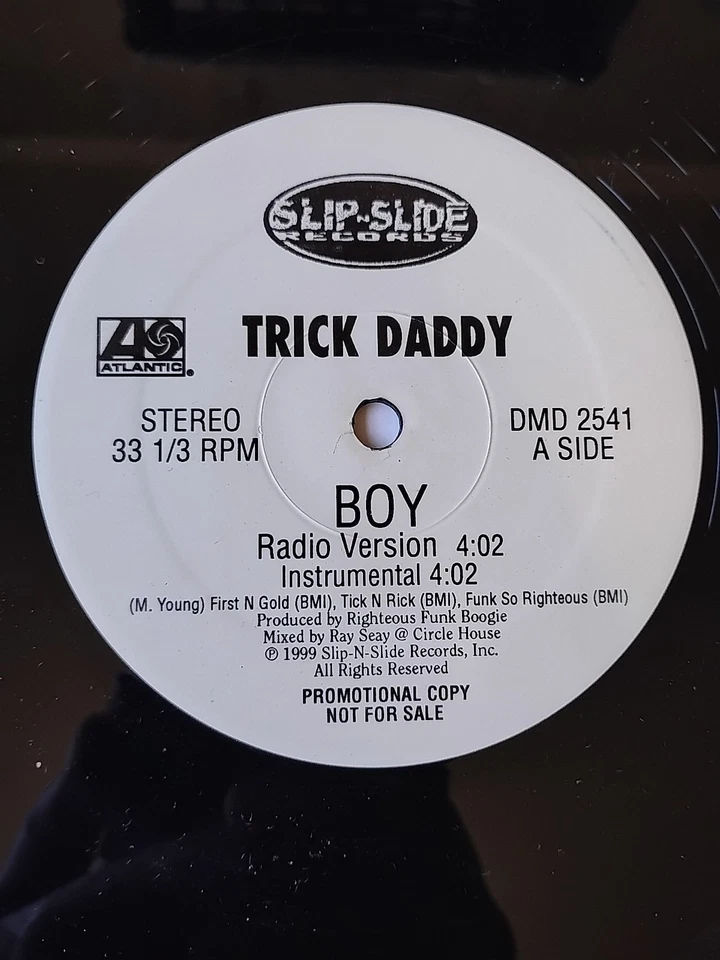 Trick Daddy Boy 12" promo Trina Pitbull Rick Ross Slip n Slide 1999 Foto 3 de 4