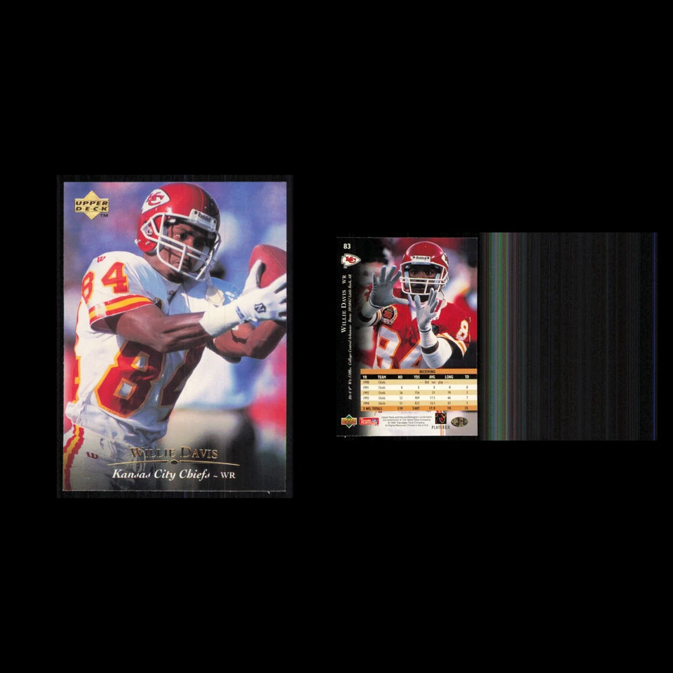 Willie Davis #83 1995 Upper Deck Kansas City Chiefs Football Card NFL NM - Image 3 of 3