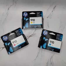 Genuine HP 910 Ink Cartridges Lot Of 3 Cyan Magenta Yellow EXP Feb Jun Mar 2025