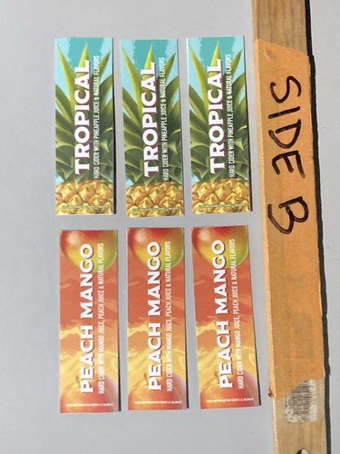 🌟 New Angry Orchard Cider 3 Sided Tall Craft Apple Beer Tap Handle Lot B2 - Picture 3 of 13