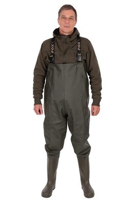 Fox Khaki Hd Waders Wathose mit Stiefel Angelhose Gr. 41 - 46 Wasserdicht Teich