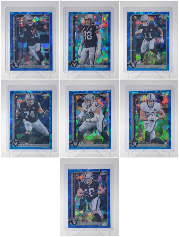 [7] CROSBY TUCKER MILLER 2025 TOPPS CHROME SAPPHIRE ROOKIE RC REFRACTOR Q6608