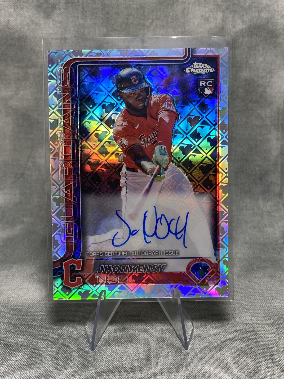 2025 Topps Chrome Logofractor - Rookie Autographs Jhonkensy Noel #RA-JN (AU, RC)